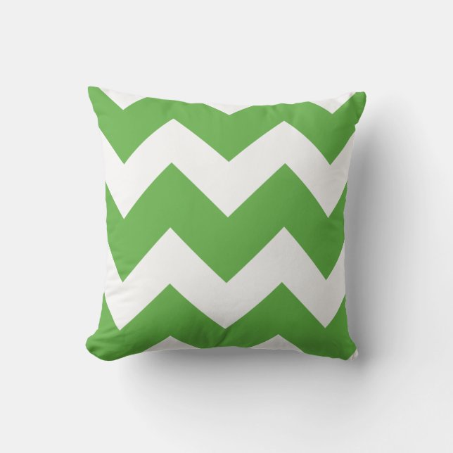 Almofada Impressão de Garrafa Grande Verde e Branco (Frente)