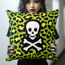 Impressão de Leopardo Verde Jolly Roger Pirate Edg