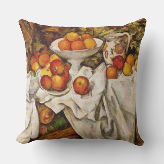 Almofada Impressão de Maçãs e Laranjas de Paul Cezanne Impr (Frente)