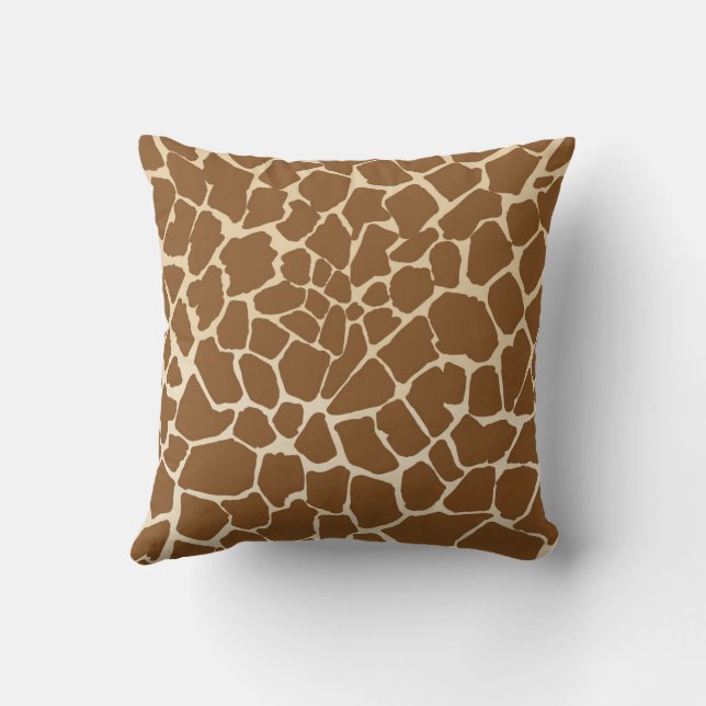 Almofada Impressão de padrão de pelo de girafa  (Verso)