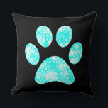 Almofada Impressão de Paw<br><div class="desc">Design de impressão de plataforma divertida para amantes de os animais!</div>