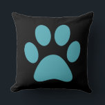 Almofada Impressão de Paw<br><div class="desc">Design de impressão de plataforma divertida para amantes de os animais!</div>