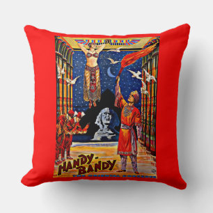 Almofada impressão de poster mágico de 1920 Handy-Bandy