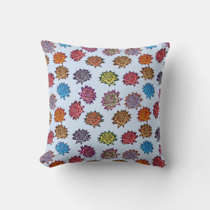 Almofada Impressão de Rosa, Padrão Floral de Estilo Moderno