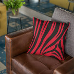 Almofada Impressão de zebra personalizável<br><div class="desc">Um simples,  mas impressionante design moderno com um padrão de impressão zebra. Personalizável: você pode alterar as cores do plano de fundo e do padrão conforme desejar.</div>