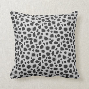 Almofada Impressão do leopardo - máscaras do cinza