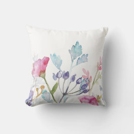 Almofada Impressão Floral pintado À Mão Belamente