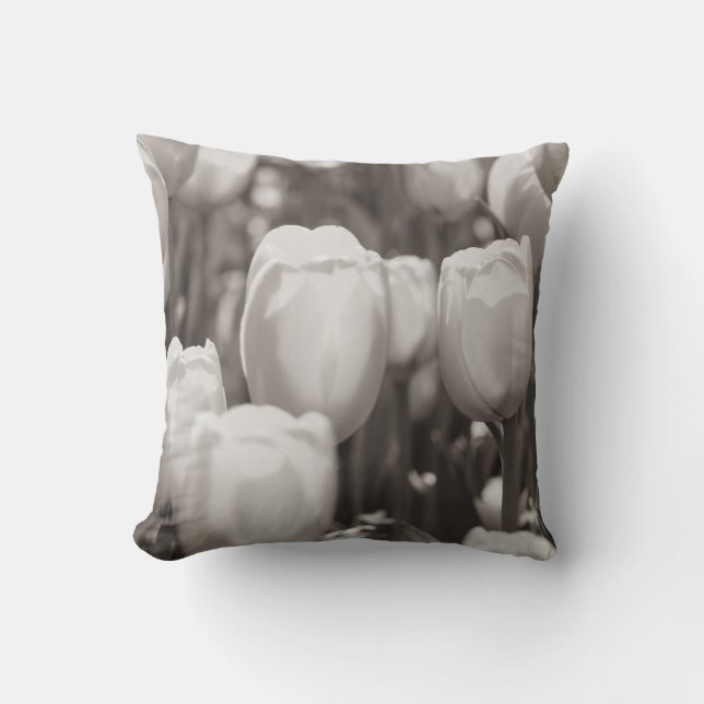 Almofada Impressão fotográfica de tulipas vermelhas. ímã (Frente)