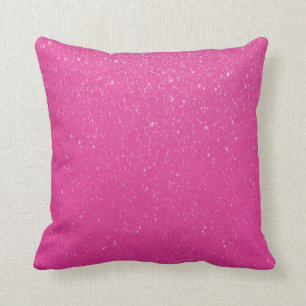 Almofada Impressão Glittery cor-de-rosa brilhante