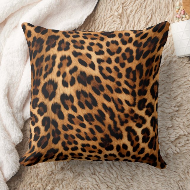 Almofada Impressão Leopardo Chic Brown (Cobertor)