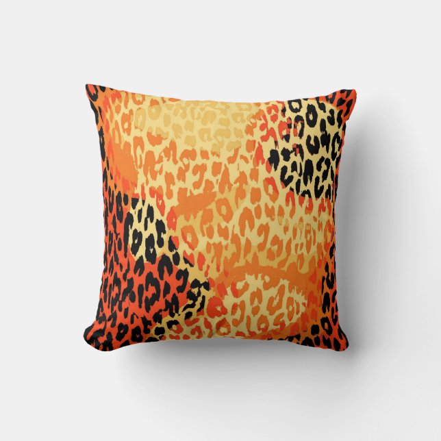 Almofada Impressão Leopardo Retroativa e Design moderna (Frente)