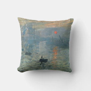 Almofada Impressão Monet Sunrise Pintura Levante Solo