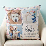 Almofada Impressão Personalizada de 3 Fotografias Pastel Pa<br><div class="desc">O Verdadeiro Amor Tem Quatro Patas! Celebre seu melhor amigo com um travesseiro de colagem de fotos de cão exclusivo e personalizado. Surpreenda seu amante favorito de cachorro, seja aniversário, Dia de as mães, dia de os namorados ou Natal com esse travesseiro de fotógrafo amoroso. Esse Verdadeiro Amor com travesseiro...</div>