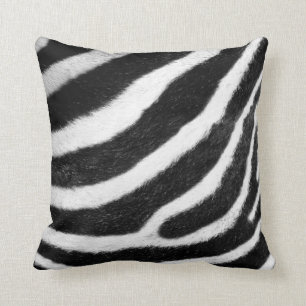 Almofada impressão preto e branco da zebra das listras da