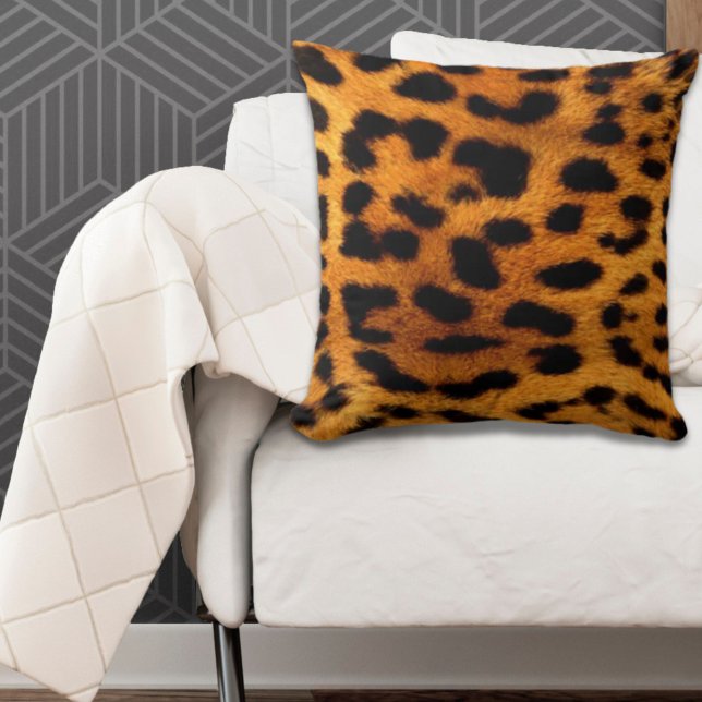 Almofada impressão safari tribal da moda tribal (tribal fashionista safari animal leopard print throw pillow)