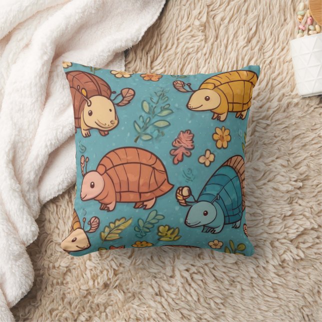 Almofada Impressão único Armadillo Floral Antigo (Cobertor)