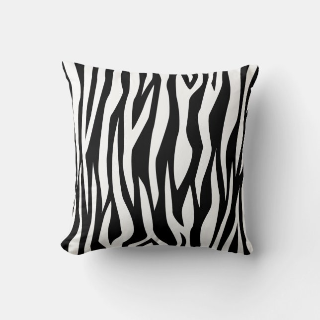 Almofada Impressão Zebra Negra (Frente)