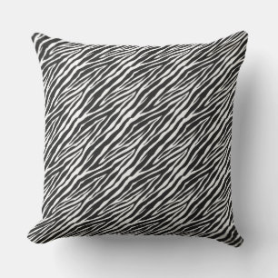 Almofada Impressão Zebra Negra