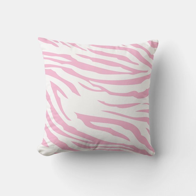 Almofada Impressão Zebra Rosa (Frente)