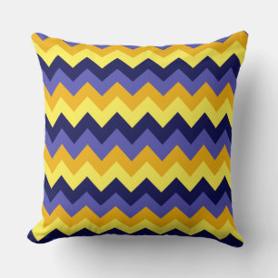 Almofada Impressão Zigzag Dourado Amarelo grande Travessei