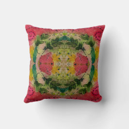 Almofada Impressionismo De Abstrato De Aquarelas E Tintas