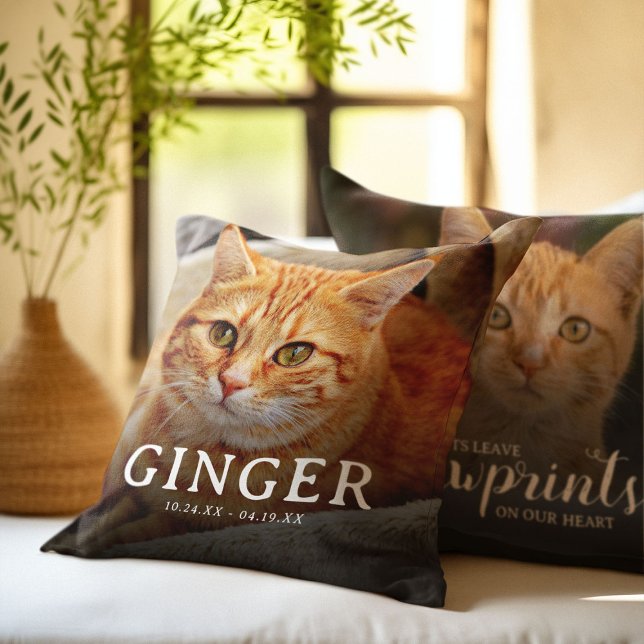 Almofada Impressões digitais no nosso "Hearts Pet Memorial  (Criador carregado)