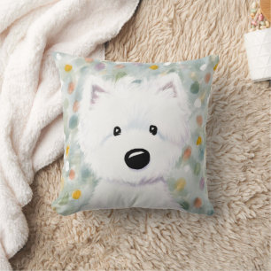 Almofada Impressões KiniArt Fluffy Westie