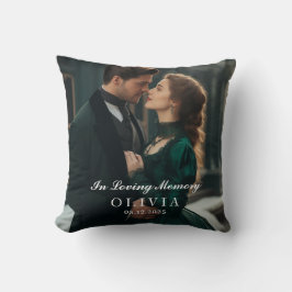 Almofada In Loving Memory Custom Photo Square