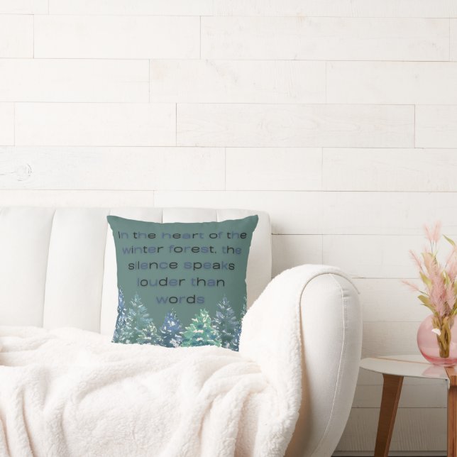 Almofada In The Heart Of The Winter Forest (Sofá)