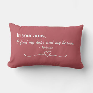 Almofada "In Your Arms" Script Love