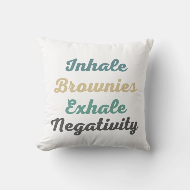Almofada Inalar Brownies Exalar Travesseiro decorativo de N (Frente)