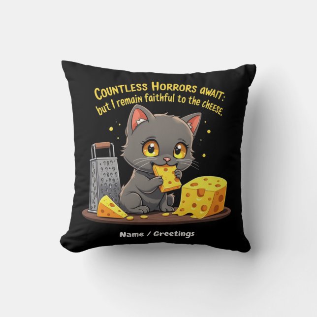 Almofada Incontáveis Horrores Esperam, Mas Eu Permaneço Fie (Frente)