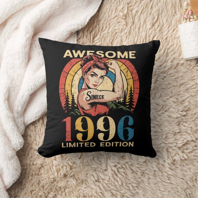 Almofada Incrível Desde 1996 Retro 30 Anos de Mulher (Cobertor)