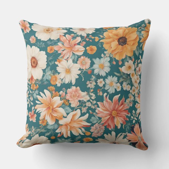 Almofada Incrível Flores de Verão (Frente)