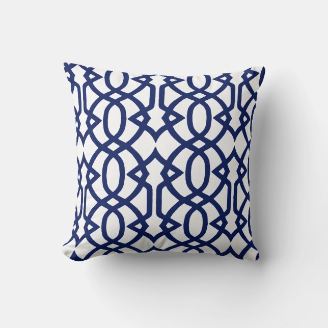 Almofada Indigo e Branco (Frente)