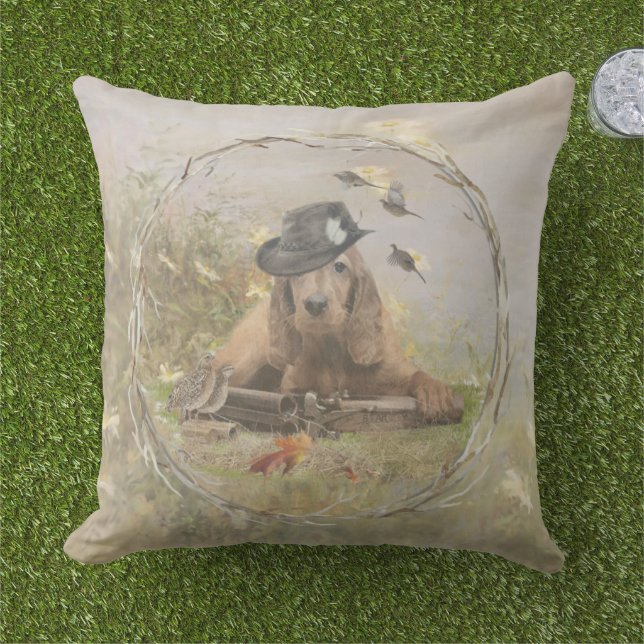 Almofada Inglês Cocker Spaniel (Grama)