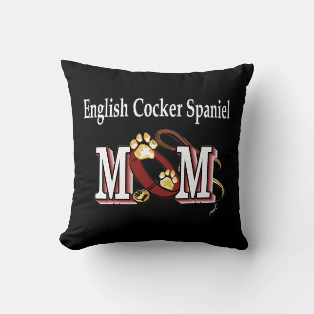 Almofada Inglês Cocker Spaniel Mãe (Frente)
