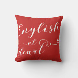 Almofada Inglês em Coração - Cushion, Inglaterra
