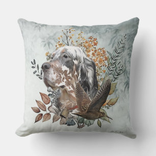 Almofada Inglês setter , Woodcock Hunting , Art