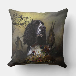 Almofada Inglês Springer Spaniel com faisão