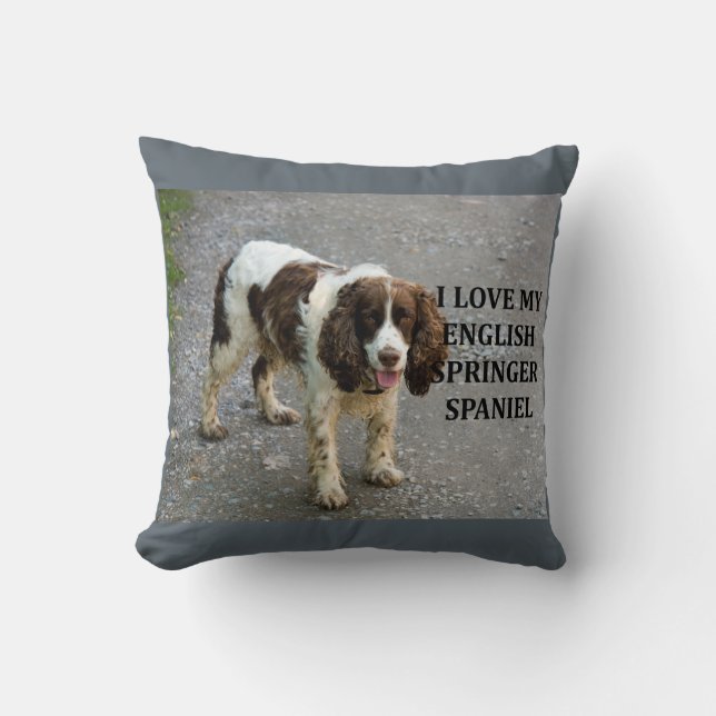 Almofada inglês springer spaniel lw love w picch (Frente)