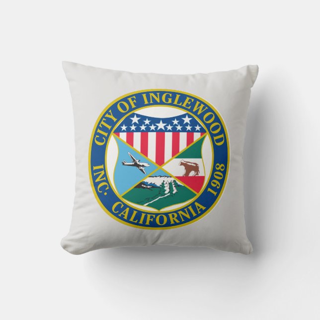 Almofada Inglewood California Seal (Frente)