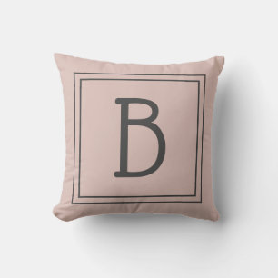Almofada Inicial Monogramada Personalizada Tendência Rustic