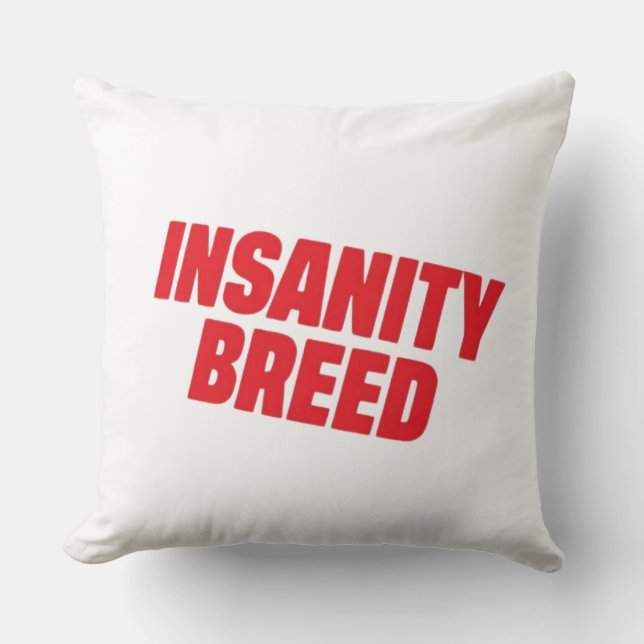 Almofada INSANITYBREED Signature Logo Decorative Throw Pill (Frente)