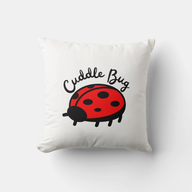 Almofada Inseto de Cuddle Ladybug | Design Bonita e Cozy (Frente)