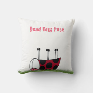 Almofada Inseto de Ladybug engraçado Yoga Pose