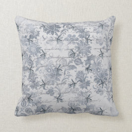 Almofada Inseto e Cinza azul