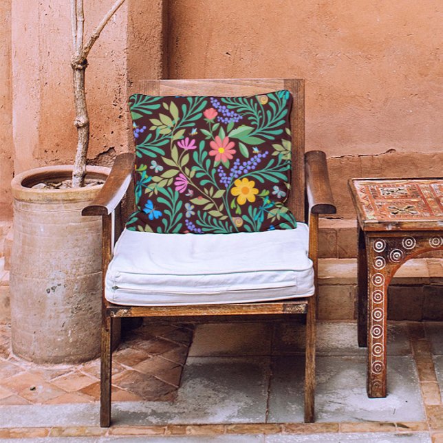 Almofada Insetos Bonitos Funny Floral Primavera de Verão Pa (Criador carregado)