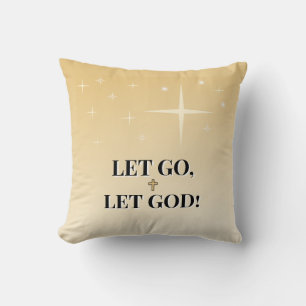 Almofada Inspirador Deixe Ir Deixe Deus