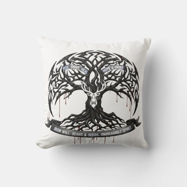Almofada Inspirational Hope & Strength Throw Pillow (Frente)